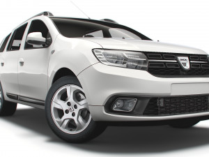 dacia logan mcv 2019 3D मॉडल
