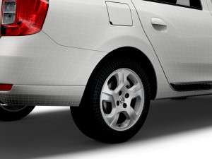 dacia logan mcv 2019 3D Модель