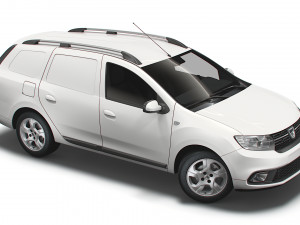 dacia logan mcv van 2019 Modello 3D
