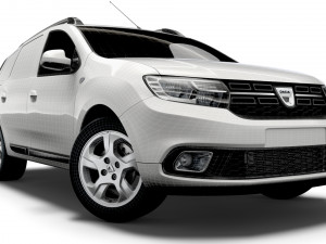 dacia logan mcv van 2019 Modello 3D