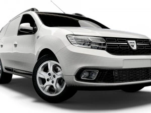 dacia logan mcv van 2019 3D Model