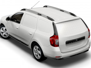 dacia logan mcv van 2019 Modello 3D