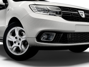 dacia logan mcv van 2019 Modello 3D