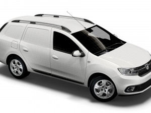 dacia logan mcv van 2019 Modello 3D