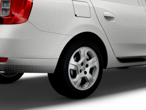 dacia logan mcv van 2019 Modello 3D