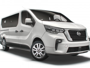 nissan nv 300 minibus lwb 2021 3D 模型