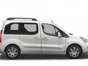 peugeot partner tepee 2017 3D Model