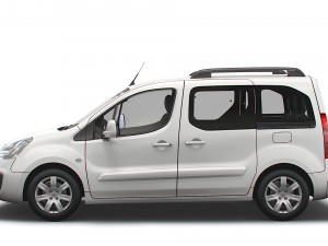 peugeot partner tepee 2017 3D Model