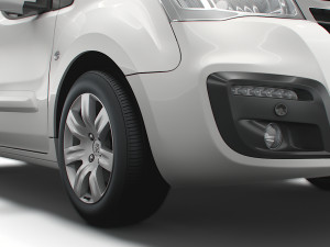 peugeot partner tepee 2017 3D Model