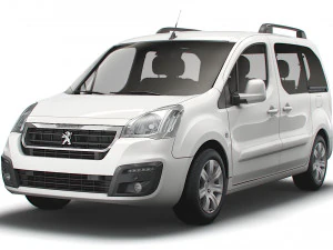 peugeot partner tepee 2017 3D Model