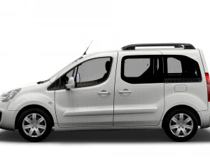 peugeot partner tepee 2017 3D Model