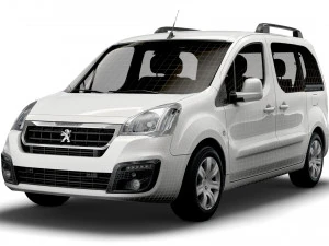 peugeot partner tepee 2017 3D Model