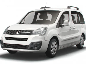 vauxhall combo life l1 2017 3D Model