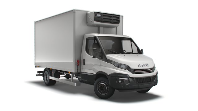 iveco dayli refrigerated rigid 2018 Model 3D .c4d .max .obj .3ds .fbx .stl .blend 