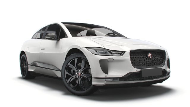 jaguar i-pace black 2021 3D-Modell .c4d .max .obj .3ds .fbx .stl .blend 