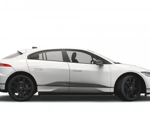 jaguar i-pace black 2021 3D Model