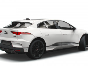 jaguar i-pace black 2021 3D-Modell