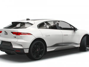jaguar i-pace black 2021 3D Model