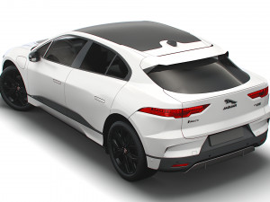 jaguar i-pace black 2021 3D-Modell