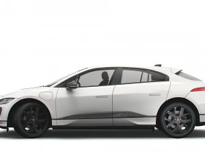 jaguar i-pace black 2021 3D Model