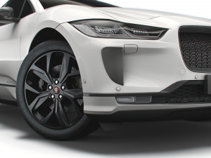 jaguar i-pace black 2021 3D-Modell