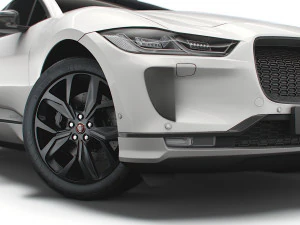 jaguar i-pace black 2021 3D Model