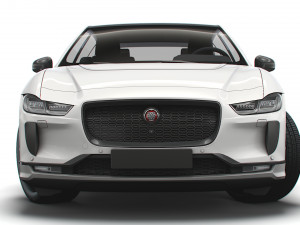 jaguar i-pace black 2021 3D-Modell