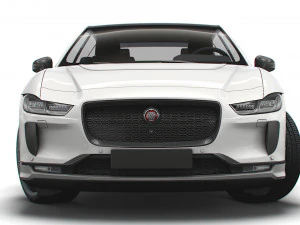 jaguar i-pace black 2021 3D Model