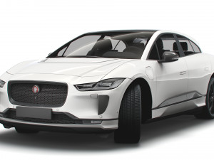 jaguar i-pace black 2021 3D-Modell