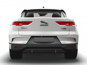 jaguar i-pace black 2021 3D Model