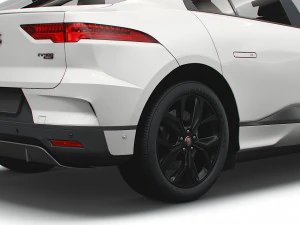 jaguar i-pace black 2021 3D Model