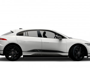jaguar i-pace black 2021 3D-Modell