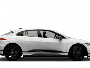 jaguar i-pace black 2021 3D Model