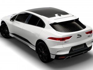 jaguar i-pace black 2021 3D-Modell