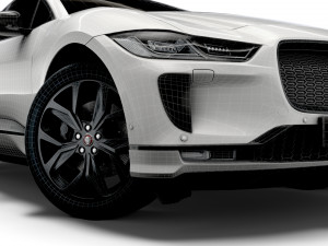 jaguar i-pace black 2021 3D-Modell