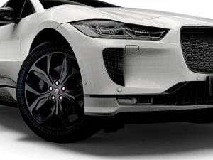 jaguar i-pace black 2021 3D Model