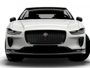 jaguar i-pace black 2021 3D Model