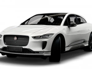 jaguar i-pace black 2021 3D Model