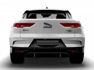 jaguar i-pace black 2021 3D-Modell