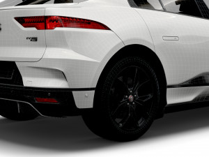 jaguar i-pace black 2021 3D-Modell