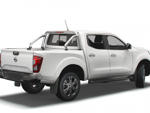 nissan navara tekna doublecab 2021 Modelo 3D