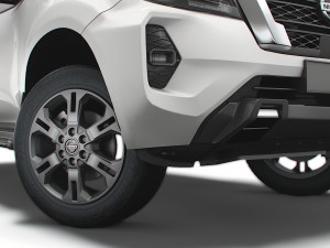 nissan navara tekna doublecab 2021 Modelo 3D