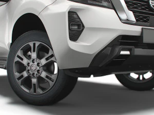 nissan navara tekna doublecab 2021 3D Model