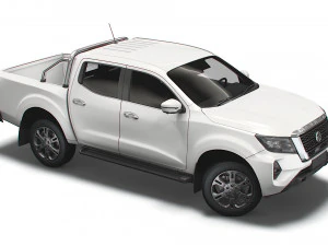 nissan navara tekna doublecab 2021 3D Model
