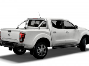 nissan navara tekna doublecab 2021 Modelo 3D