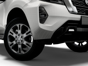 nissan navara tekna doublecab 2021 Modelo 3D