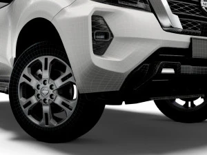 nissan navara tekna doublecab 2021 3D Model