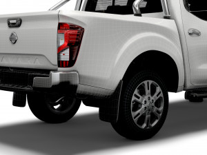 nissan navara tekna doublecab 2021 Modelo 3D