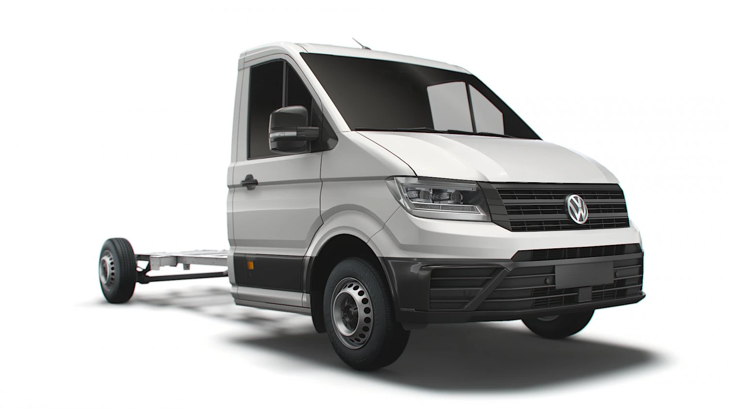 vw crafter cr35 long flat frame chassis 2021 3D Model .c4d .max .obj .3ds .fbx .stl .blend