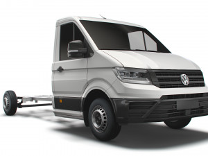 vw crafter cr35 long flat frame chassis 2021 3D Модель
